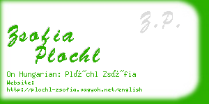 zsofia plochl business card